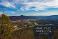 Late Autumn View from the Pine Tree Overlook Royalty Free Stock Photo